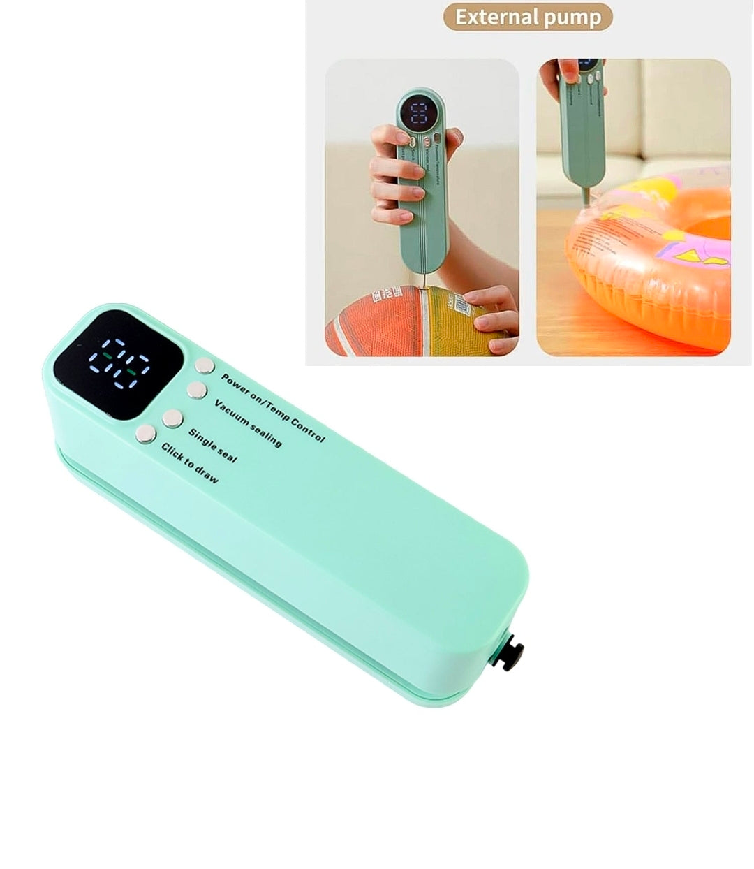 Portable Mini Vacuum Sealer, 2-in-1 Food Bag Sealing Machine