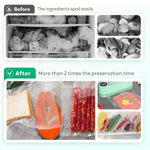 Portable Mini Vacuum Sealer, 2-in-1 Food Bag Sealing Machine